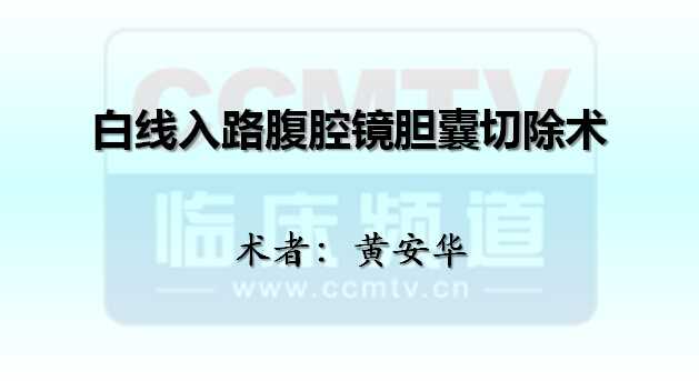 黄安华：白线入路腹腔镜胆囊切除术