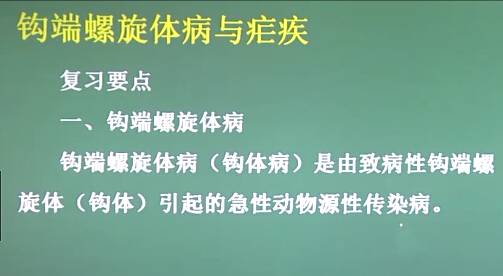 传染病学：钩端螺旋体病与疟疾