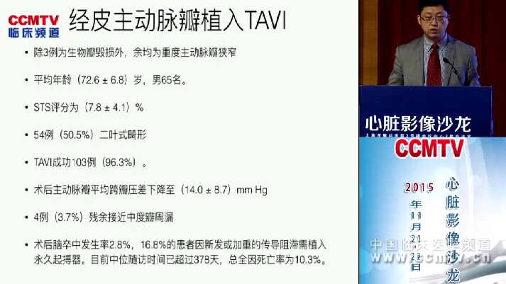 冯沅：介入医生如何在TAVI术中运用影像技术
