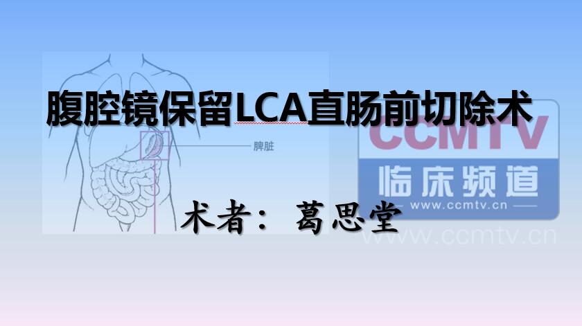 葛思堂：腹腔镜保留LCA直肠前切除术