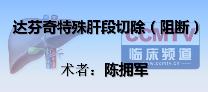 陈拥军：达芬奇特殊肝段切除（阻断）