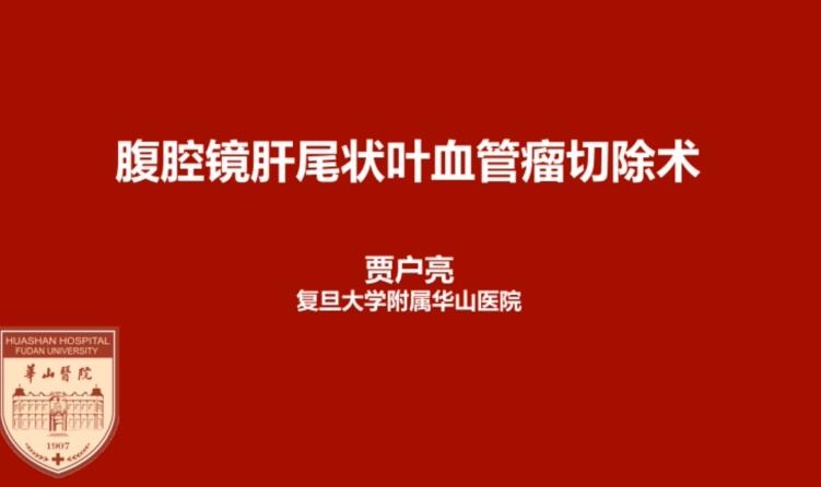 贾户亮：腹腔镜肝尾状叶血管瘤切除术