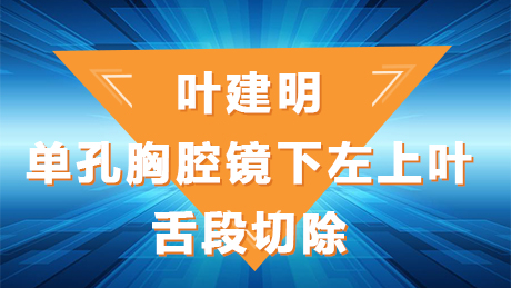 叶建明：单孔胸腔镜下左上叶舌段切除