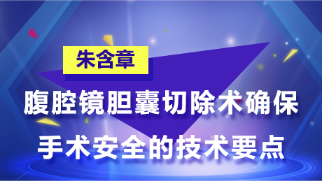 朱含章：腹腔镜胆囊切除术确保手术安全的技术要点