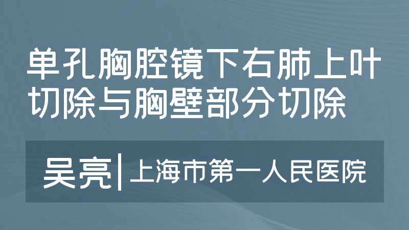 单孔胸腔镜下左肺下叶袖式切除